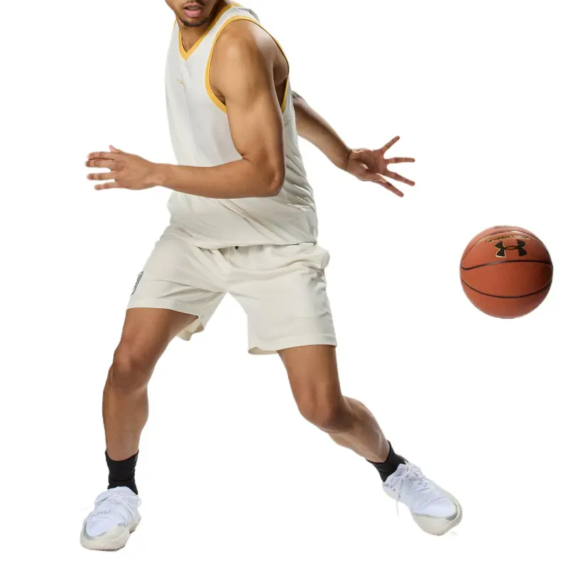 Under Armour Basketball Shorts Men's Stones/Noble Gold-2