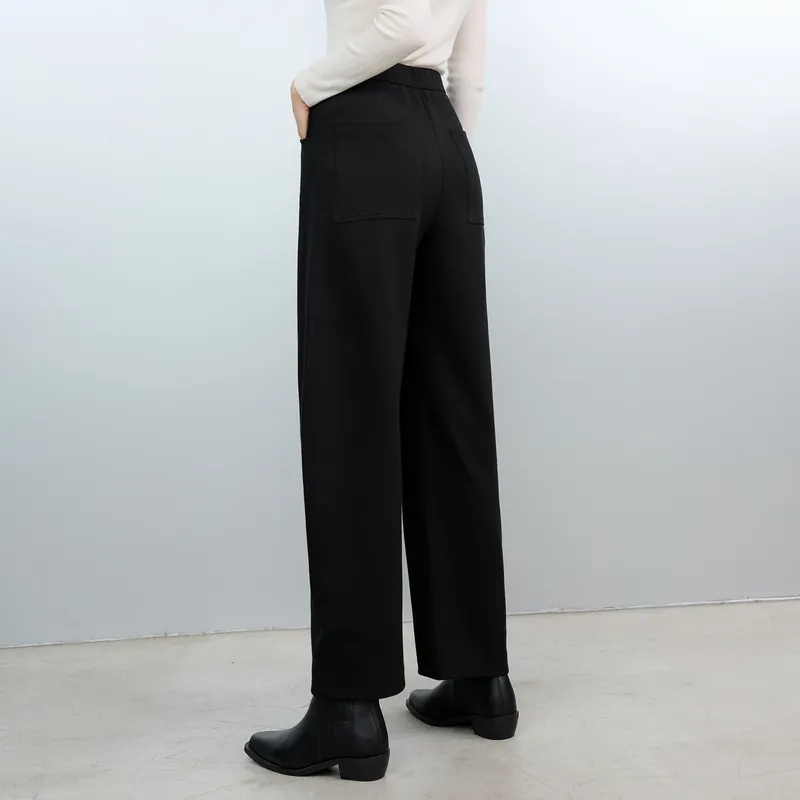 3COLOUR Casual Pants Women's Classic Black-4