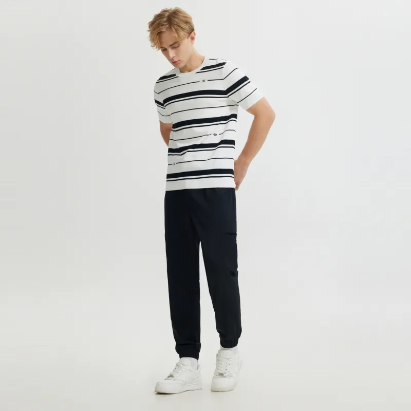 Cabbeen T Shirts Men Bleached-4
