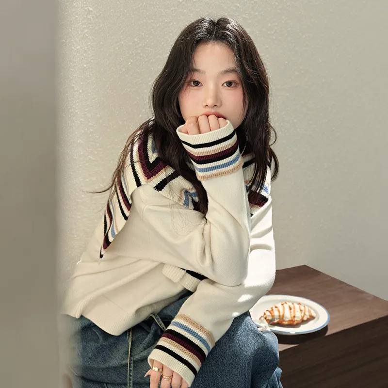 KUOSE Sweaters Women's Apricot-4