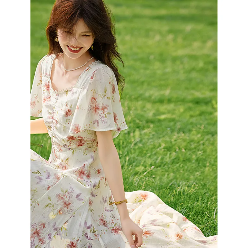 A Paradise For Awakening Short Sleeved Dress Women's-6