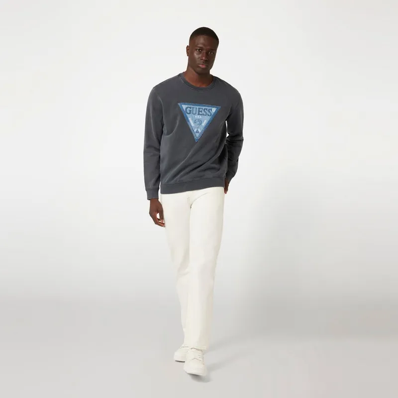 GUESS Sweatshirt Men's Blue Gray-4