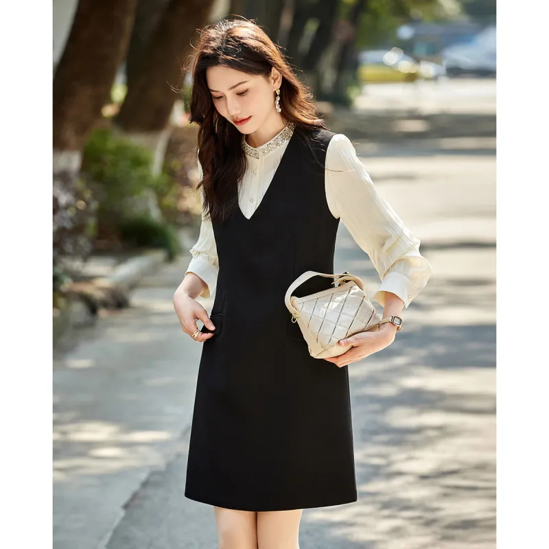 TERRE BLEUE Spring, Fall Sleeveless Dress Women's Black-0