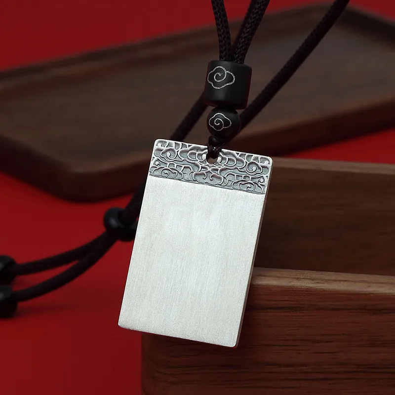YASHENGZHUBAO 999 Fine Silver Necklaces Unisex-4
