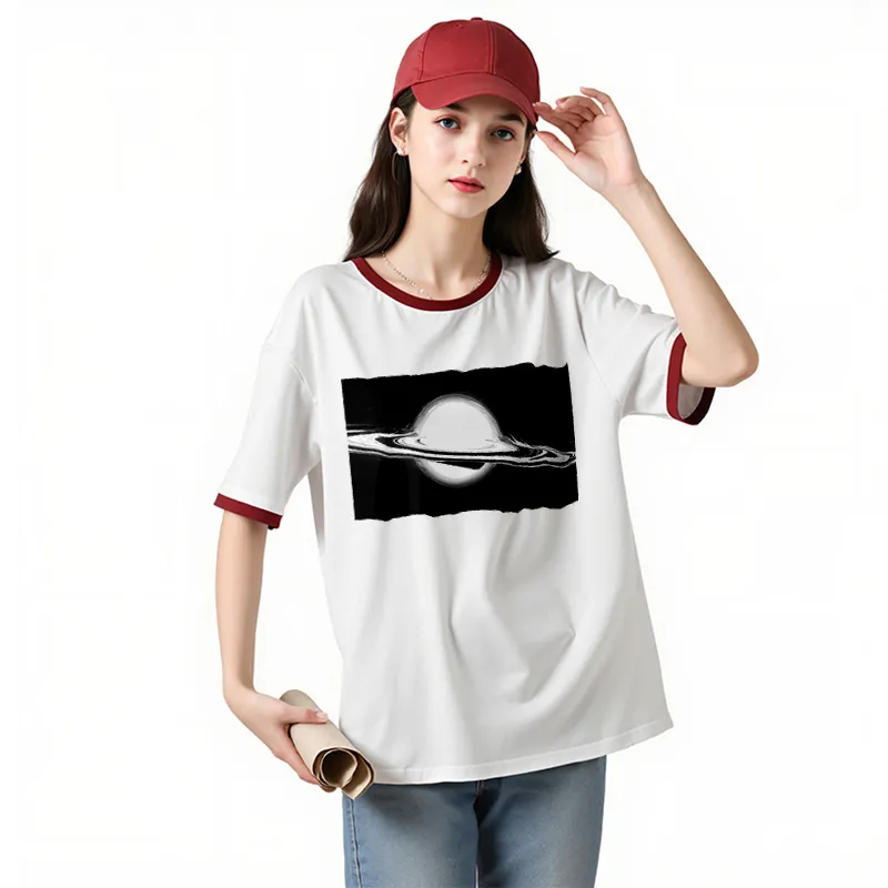 FAIRWHALE Drop Shoulder Sleeve T Shirt Women's-10