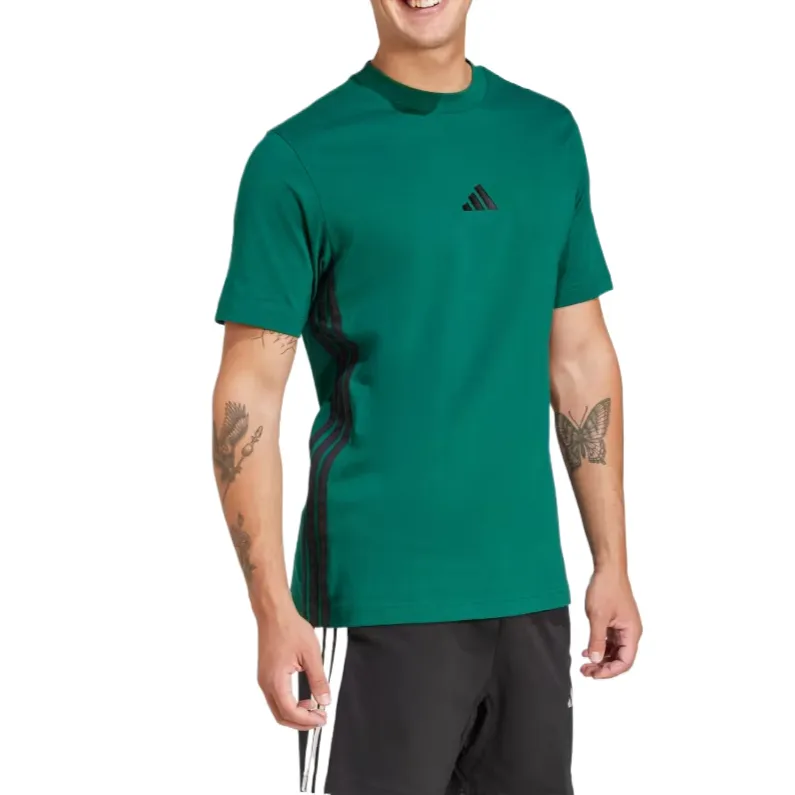 Adidas Essentials Small Logo Single Jersey T Shirt-1