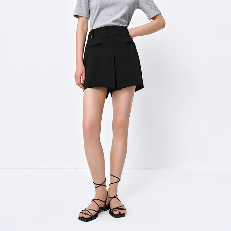 PEACEBIRD Casual Short Skirts Women's-4