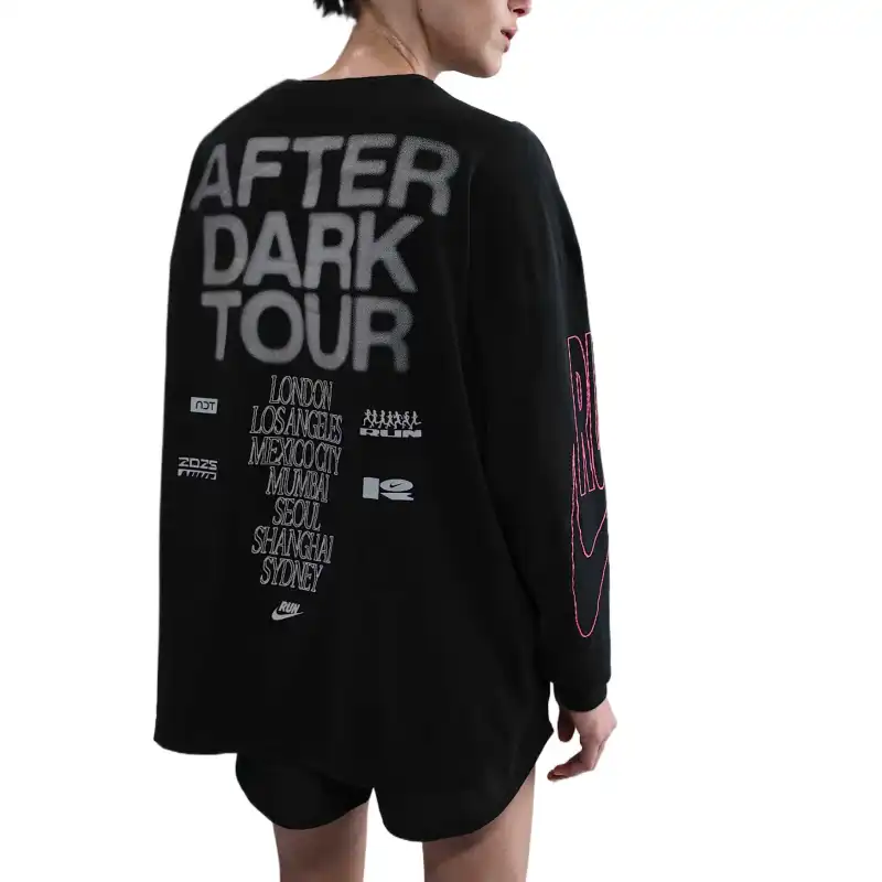 Nike After Dark Tour Women's Oversized Long Sleeve Graphic T Shirt-1