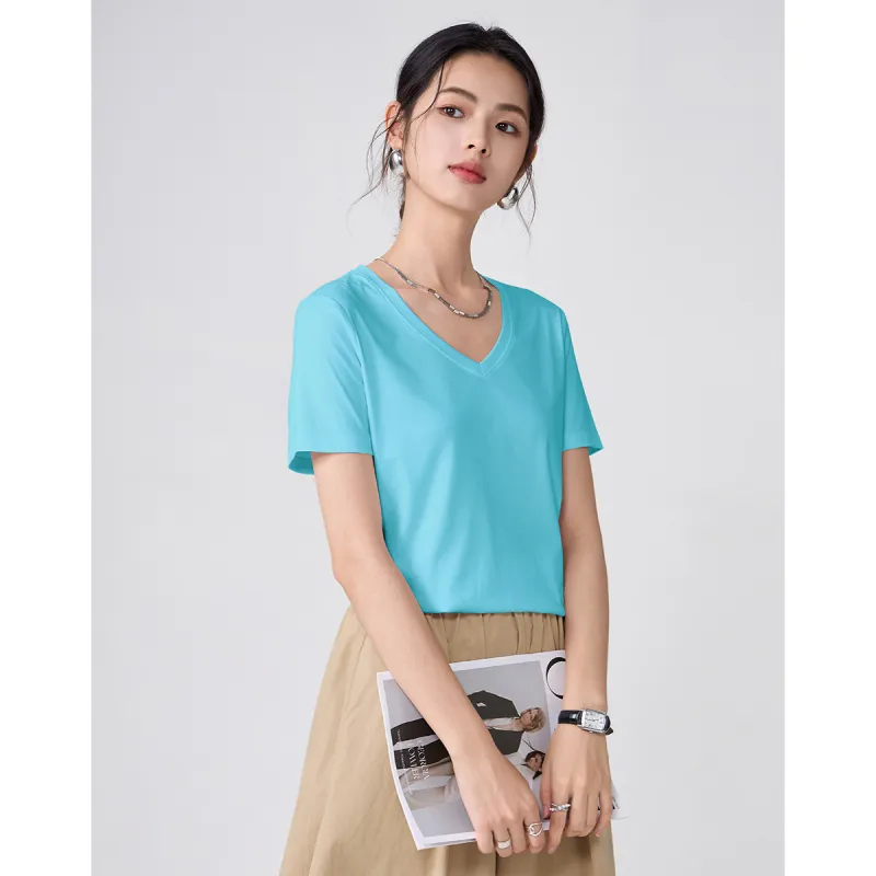 Love Elaine Regular T Shirt Women's Aqua Blue-5