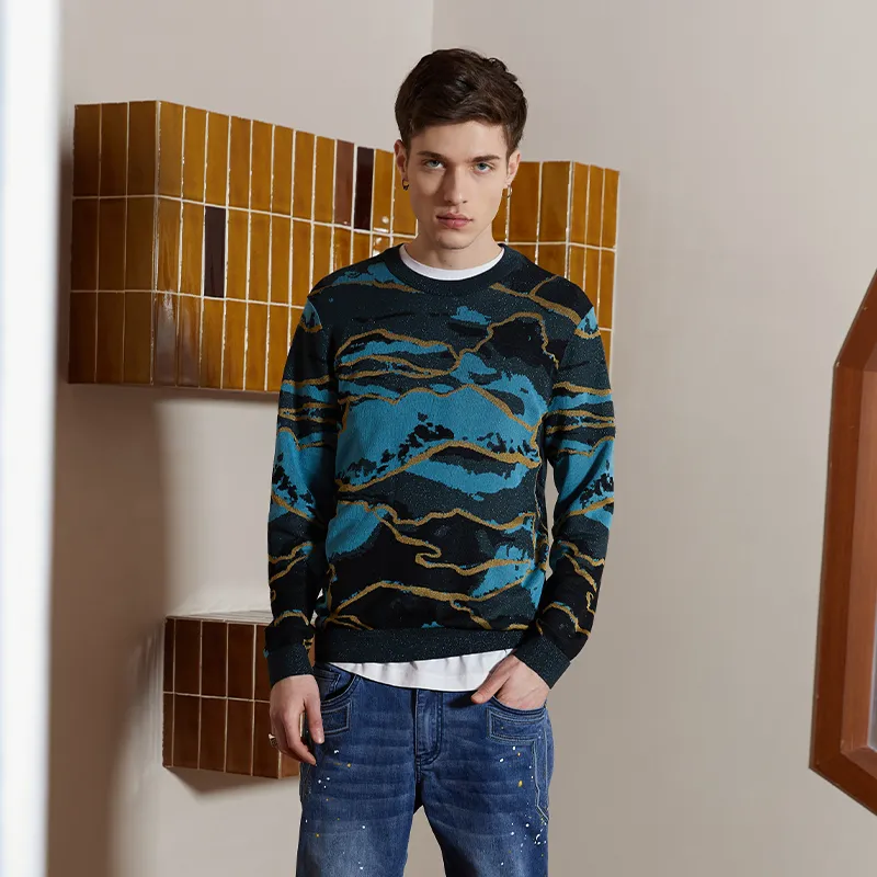 ANDREW MACKENZIE Sweaters Men Blue-2