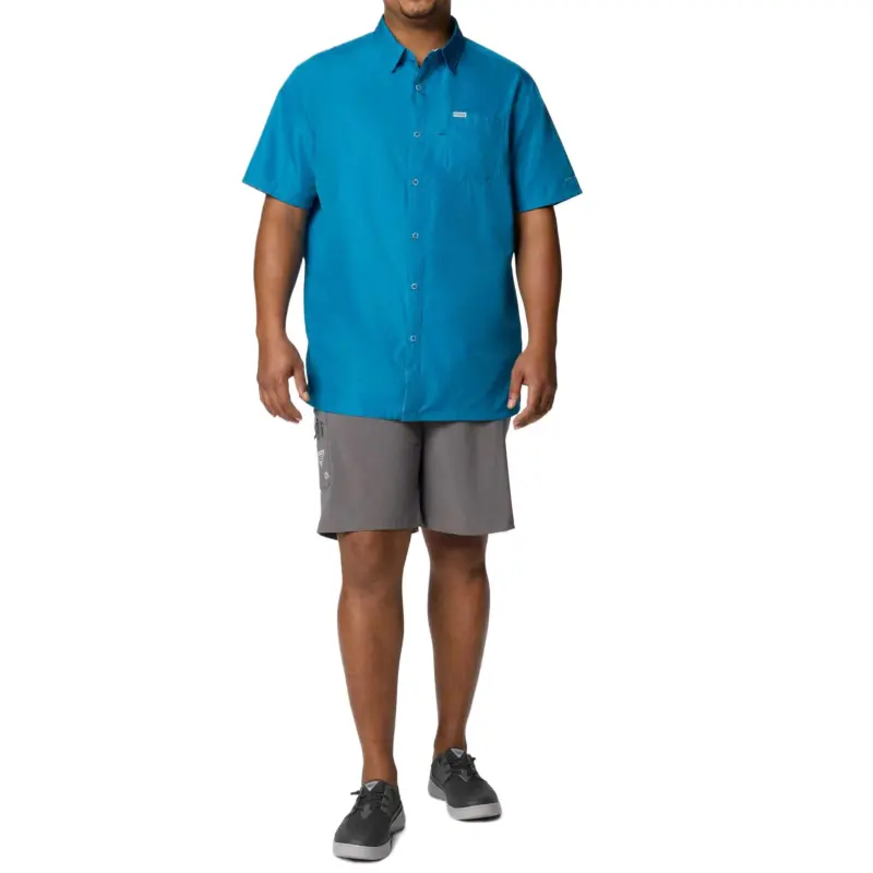 Columbia PFG Slack Tide Shirt Men's Blue Echo-3