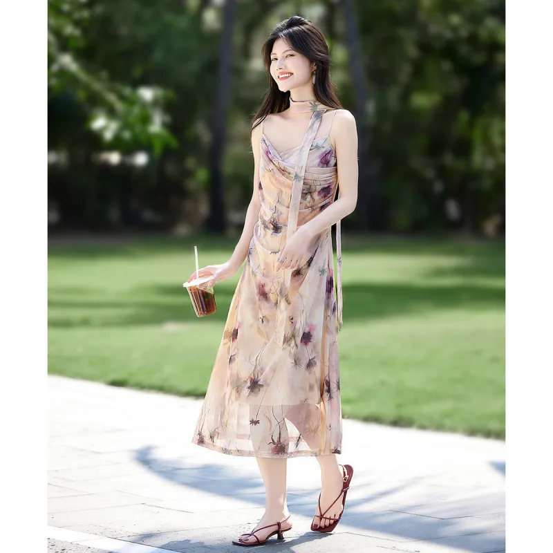 Still Quiet Slip Dress Women's Pink-1