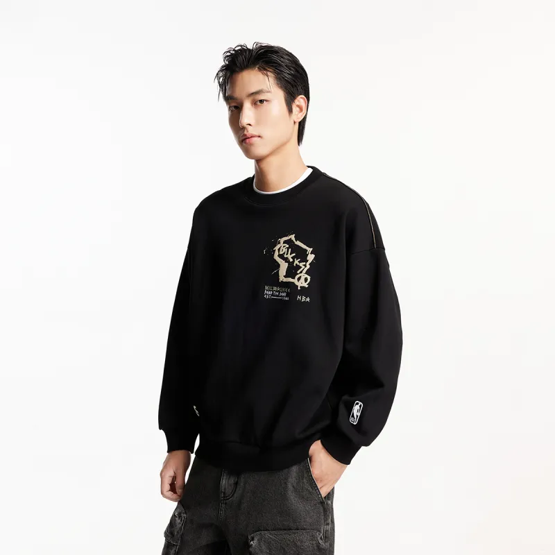 JACK JONES· x NBA Bucks Team Spring, Autumn And Winter Sweatshirt Men's-10