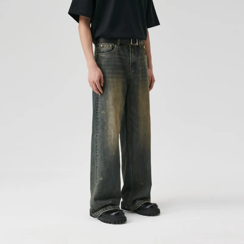 PCLP AW23 Party & Life Series jeans distressed Unisex Blue - Cheap 