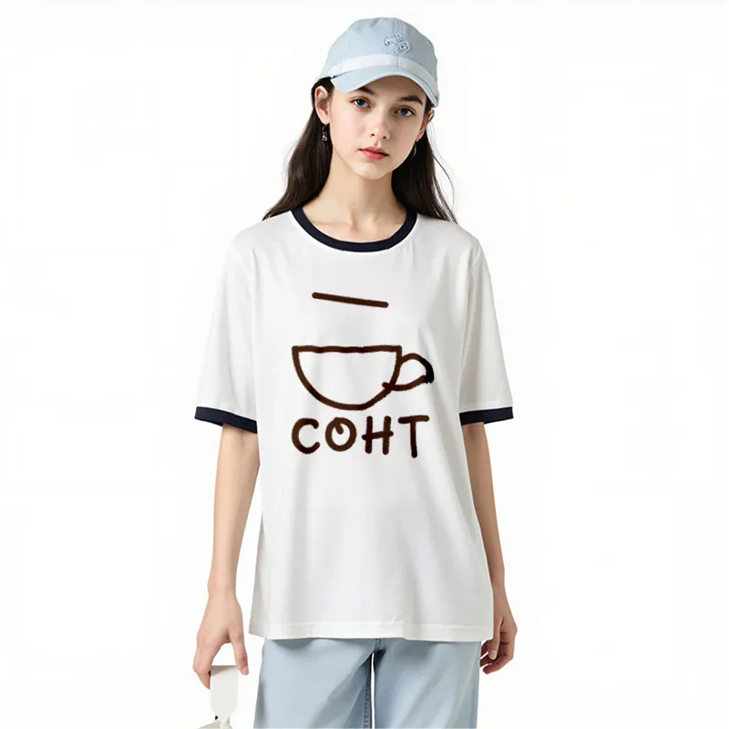 FAIRWHALE Drop Shoulder Sleeve T Shirt Women's-2