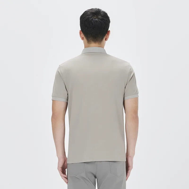 LESS IS MORE Polo Shirt Men's Gray Khaki 24XTX6242Y-4
