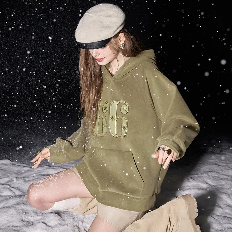 ELF SACK Sweatshirt Women's Moss Green-3