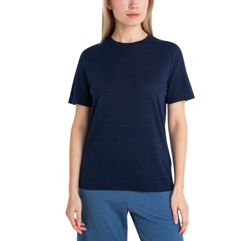 Icebreaker Regular T Shirt Women's Marine Blue-1