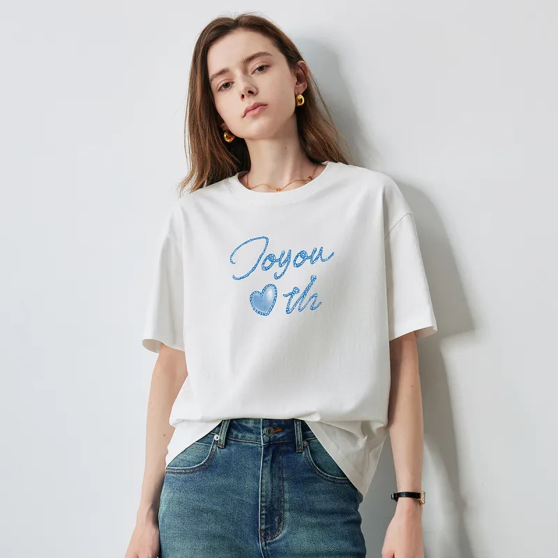 Initial Language T Shirt Women's-2
