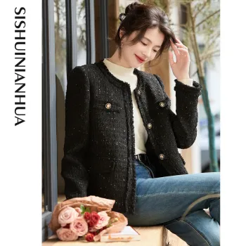 Like The Age Of Water Velvet feel Coat Women's Black