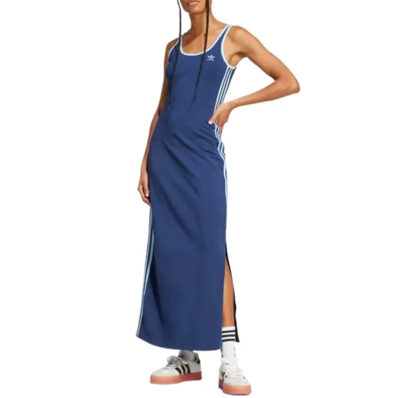 Adidas Originals Adicolor 3 Stripes Tank Maxi Dress-1