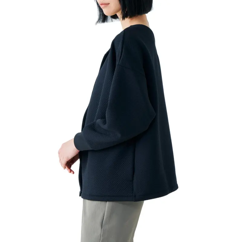 Mizuno Breath Thermo Ripple Quilt 2WAY Velvet feel Coat Women's-2