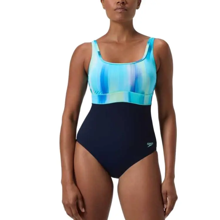 Speedo One piece Swimsuit Women's Marine Blue/Green-2