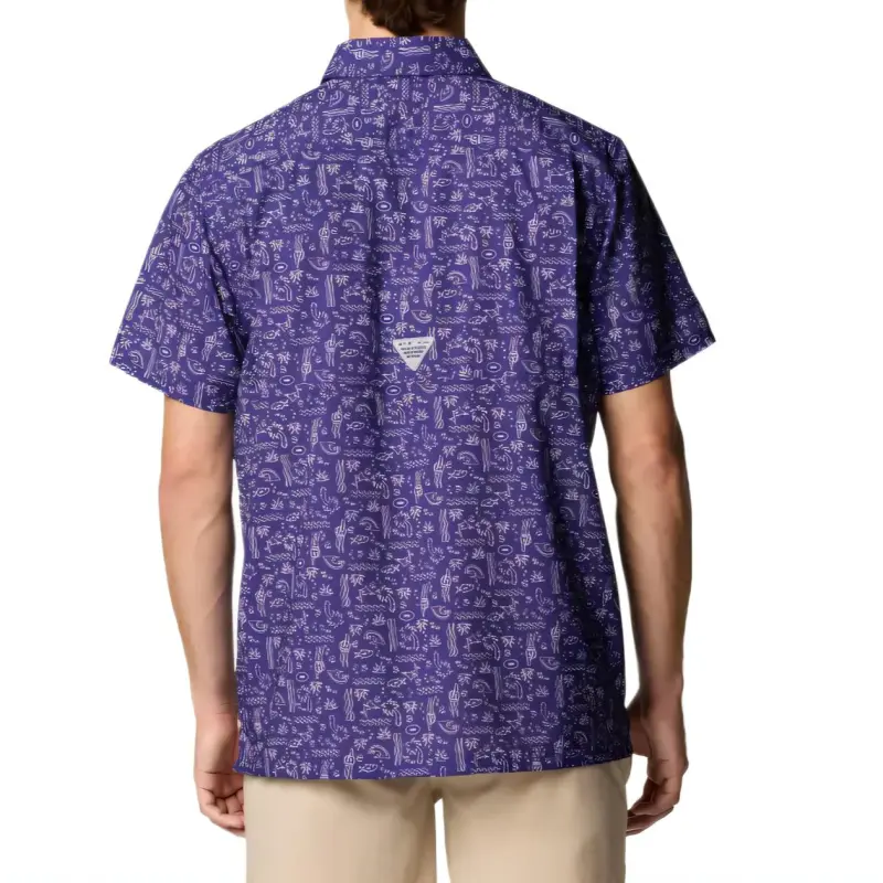 Columbia PFG Super Slack Tide Shirt Men's Purple-1