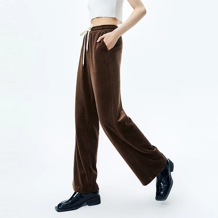 PEACEBIRD Casual Pants Women's Brown-3