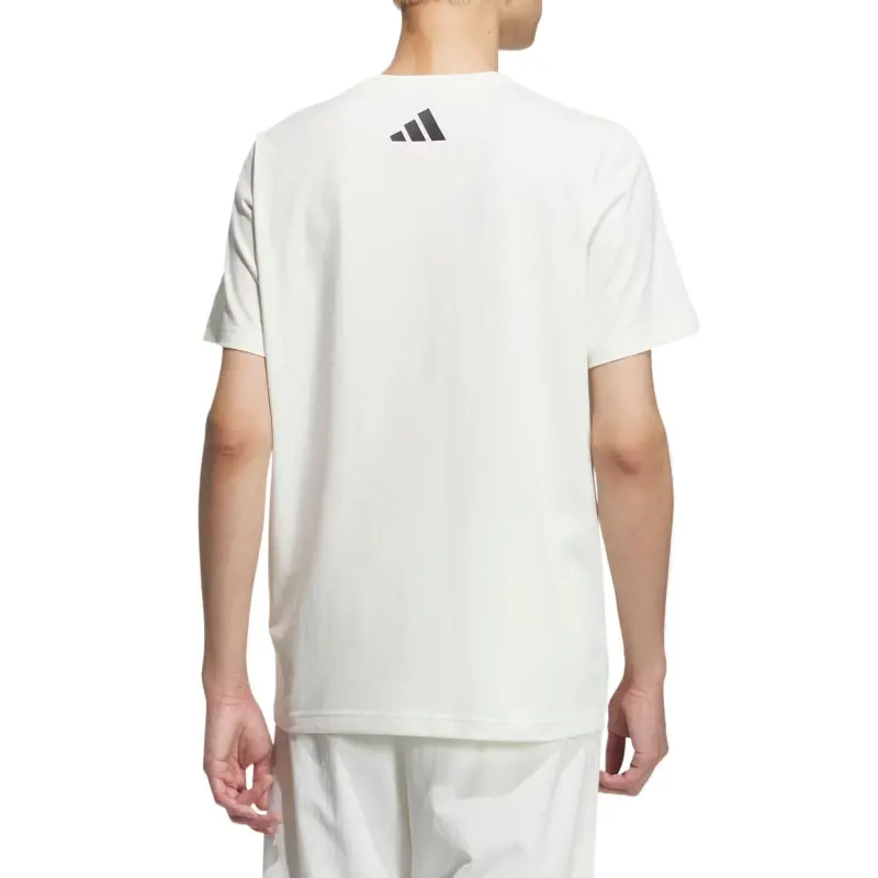 Adidas GRAPHIC SHORT SLEEVE T SHIRT T Shirt Unisex Jade White-2