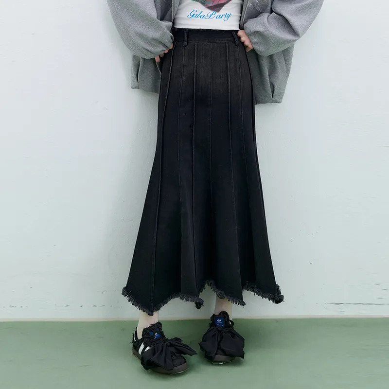 ELF SACK Denim Long Skirt Women's-2