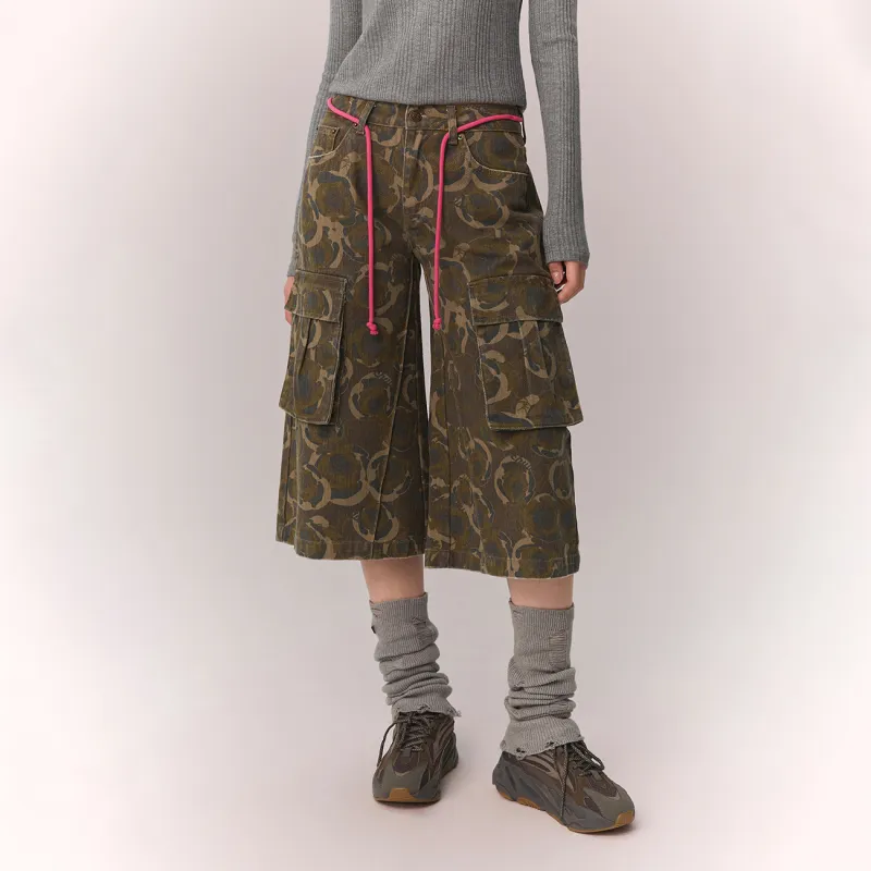 CHUU Jeans Women's Coffee Camouflage-2
