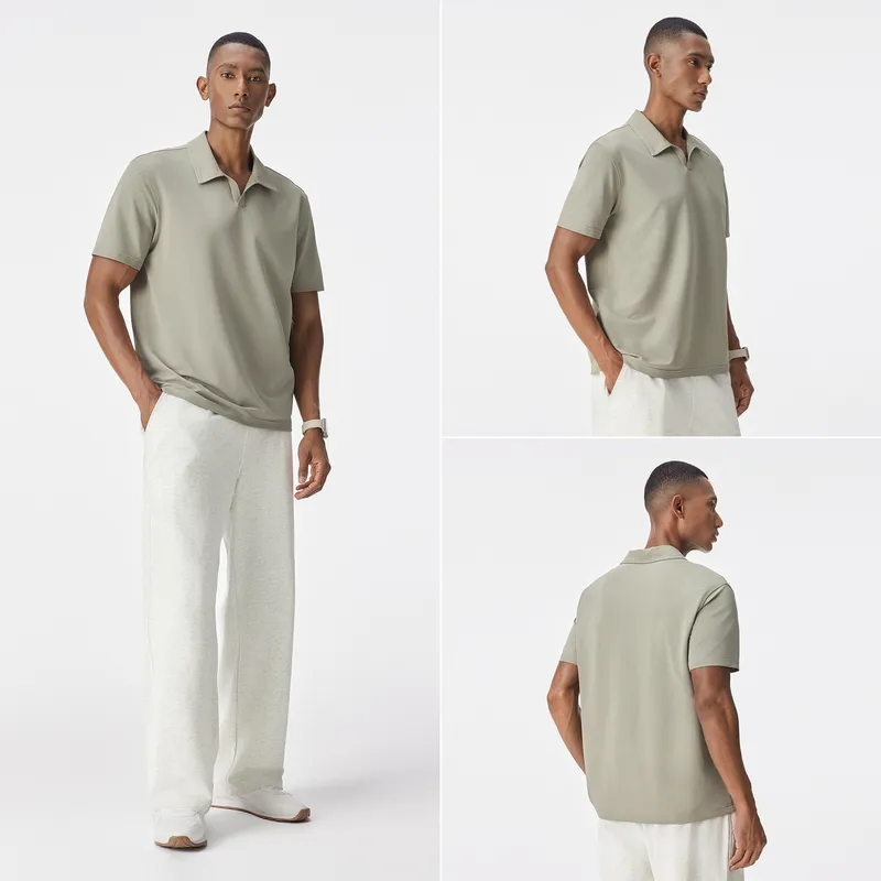 Bodydream Polo Shirts Unisex Khaki Green-8
