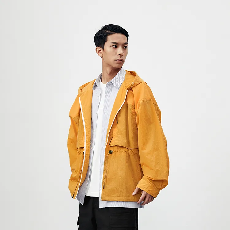 PEACEBIRD MEN Jackets Men Orange 1 Loose Fit-3