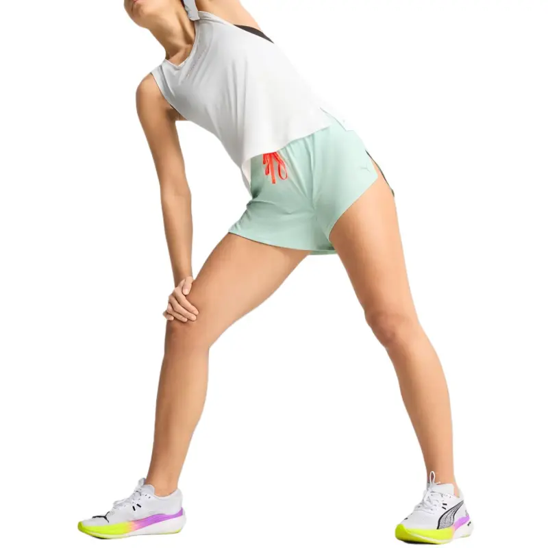 PUMA Pantalones Cortos Con Abertura De 3' Para Mujer Run-2