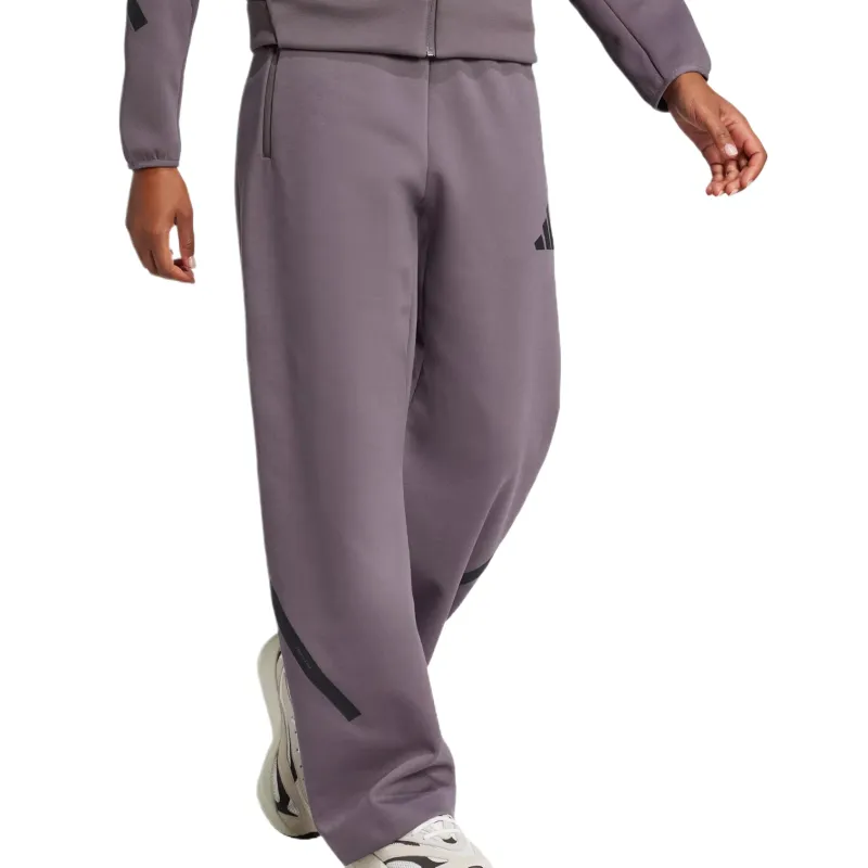 Adidas Women's Z.N.E. Barrel Tracksuit Bottoms Grey Strata-3
