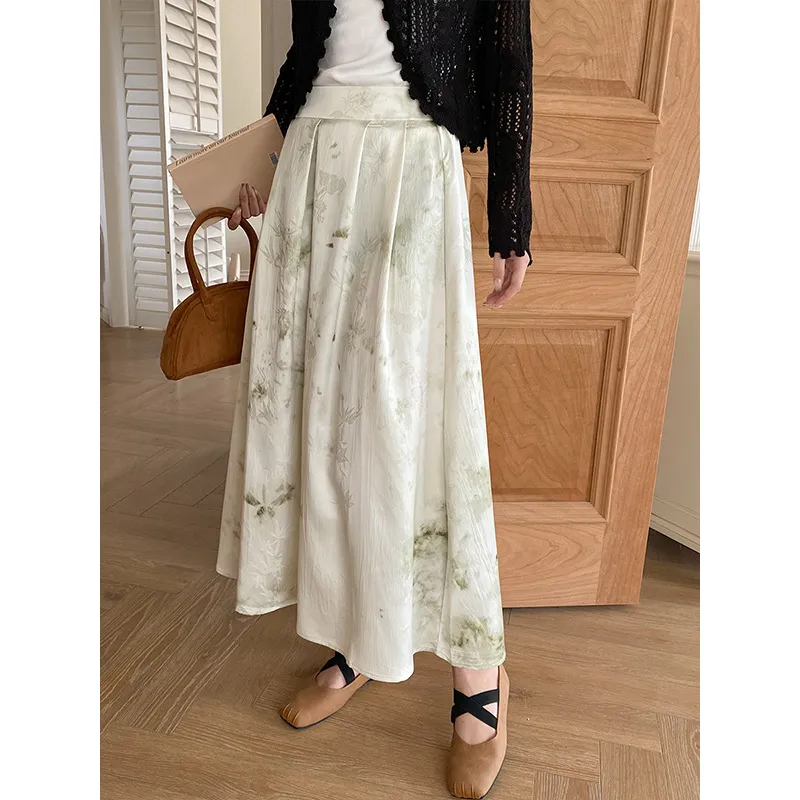 ONE SHALLOW Casual Long Skirt Women's-2