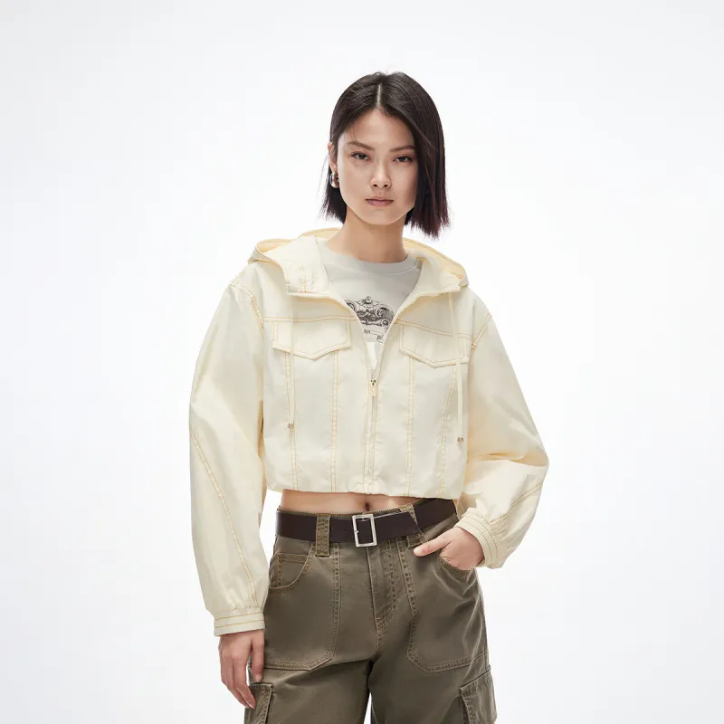 ONLY Cropped Coats Women's A06 Ancient White-2