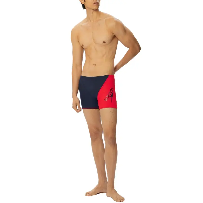 Speedo Swimming Shorts Men's Dark Blue Red-4