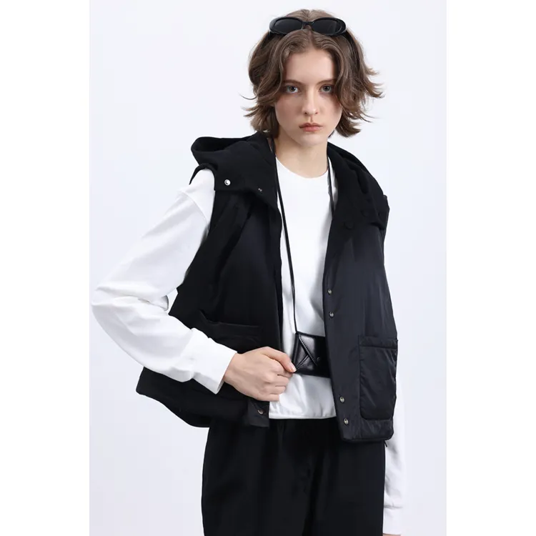 THE SOONG Vests Women's Black, In Stock-5
