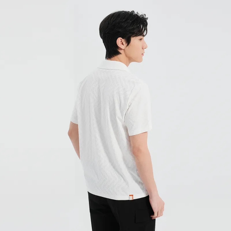 LESS IS MORE Polo Shirts Men Ecru 25XTX3791H-4
