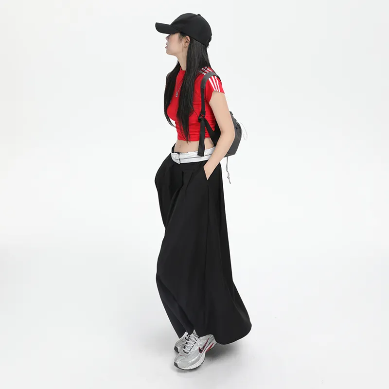XIANSINIAO Casual Long Skirt Women's-2