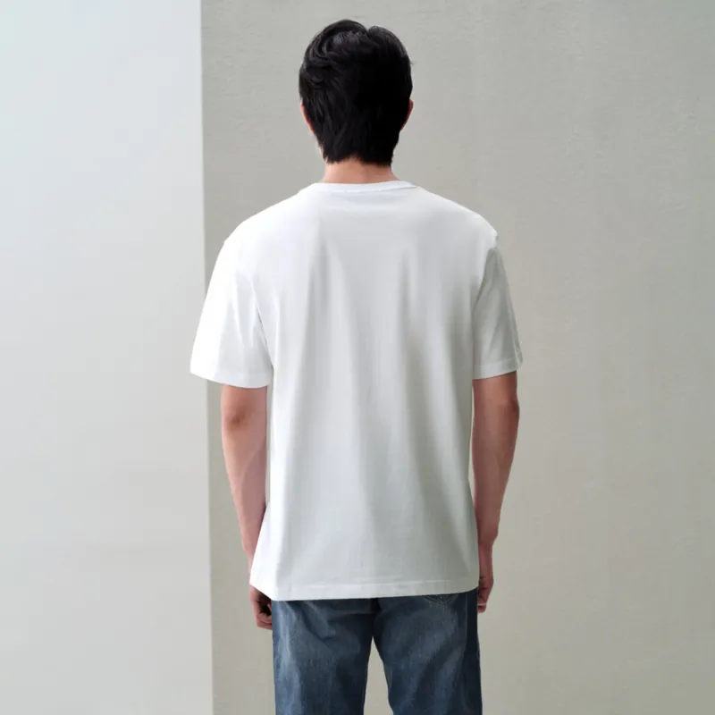 HLA T Shirts Men Ecru Pattern CE-2
