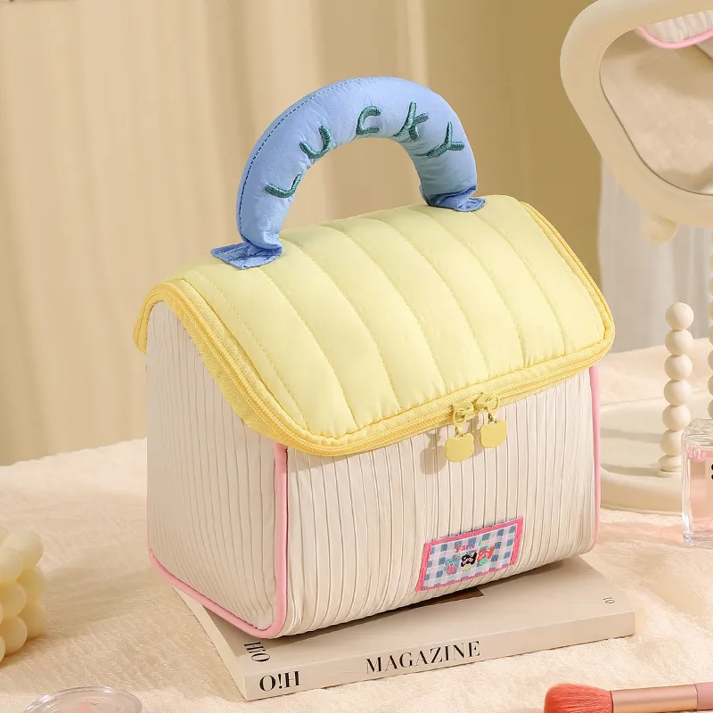 Future Maple Small House Large Capacity Portable Makeup Bags Portable Waterproof Travel, Packable, Thickened-4