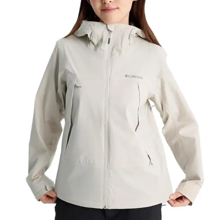 Columbia Waterproof, Abrasion Resistant, Thermal, Lightweight Windbreaker Jacket Women's White-2