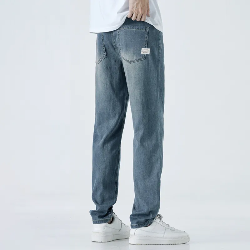 Tonlion Jeans Men Vintage Blue-3
