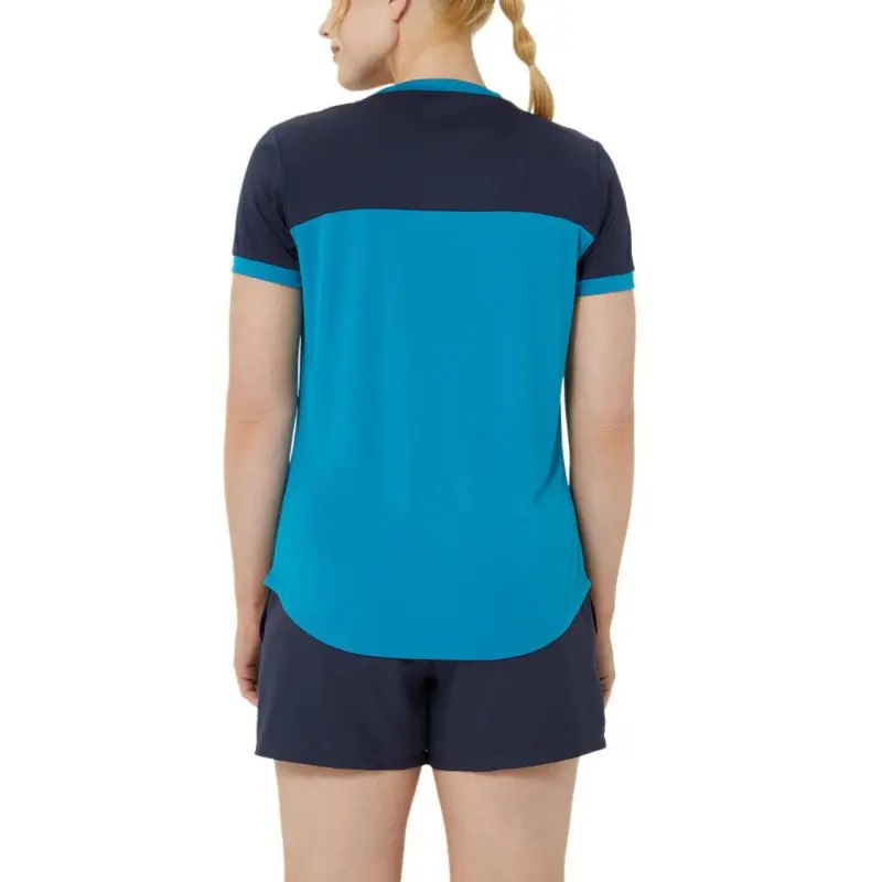 Asics COURT SS T Shirt Women's Teal-0