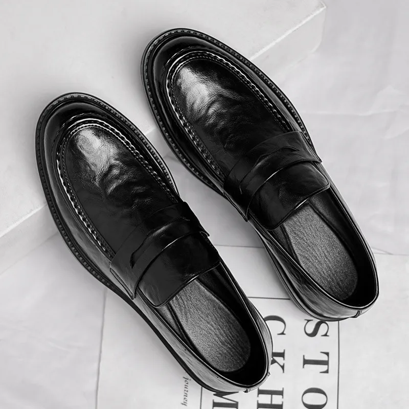 EGCHI Dress Shoes Men Low Top-2