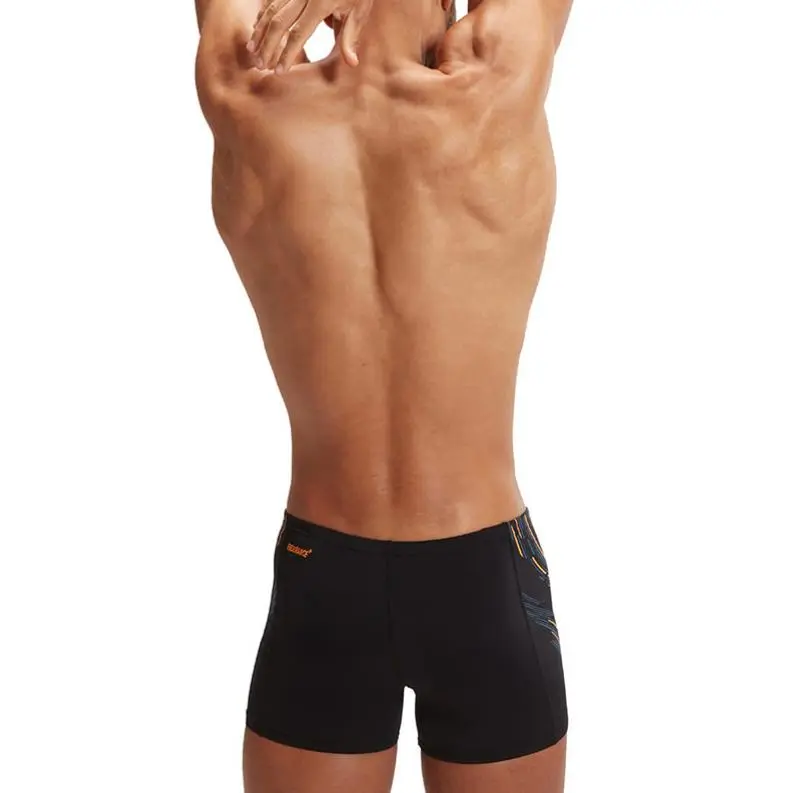 Speedo Tantan Square Tech Panel Swimming Shorts Men's Black-2