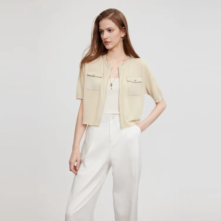 ELLE Knitwear Women's Khaki-2